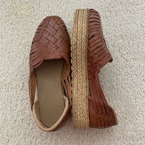 Brand New Ethnic Heritage platform espadrille huaraches